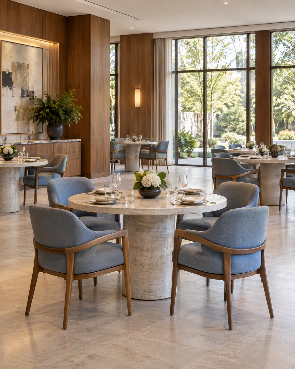 Out-of-state senior community dining room installation