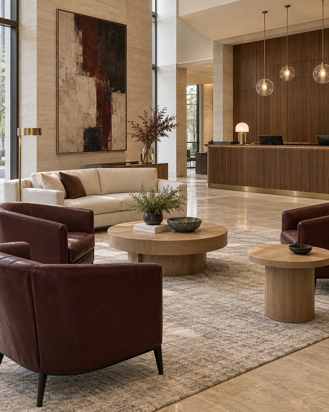 Admissions welcome centre and donor lounge installation