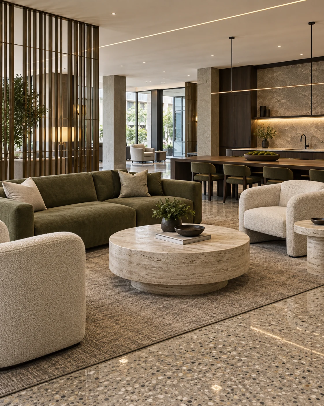 Clubroom and lobby lounge amenity installation