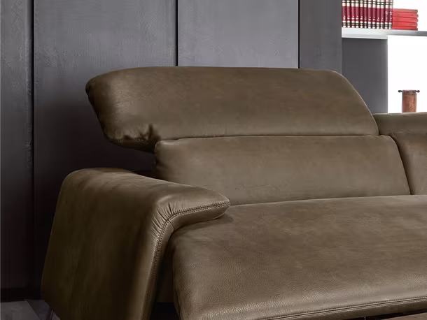Canaletto sofa by Nicoline with its headrest raised