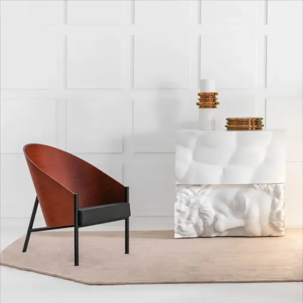 “Driade Ercole e Afrodite sideboard featuring artistic bas-relief human forms and contemporary style”