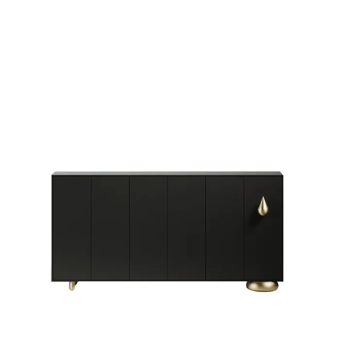 “Contemporary Freeze Me sideboard by Driade – minimalist Italian designer furniture in bold lacquered finish”