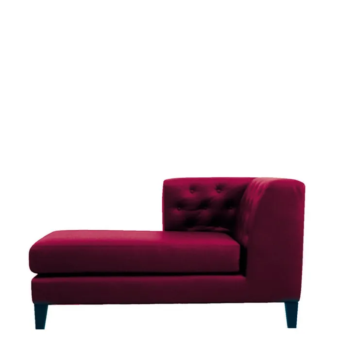 “Hall Armchair by Driade – elegant lounge chair featuring deep green velvet upholstery with classic tufted detailing and tapered wooden legs, designed by Rodolfo Dordoni, offering timeless sophistication and comfort for contemporary interiors.”