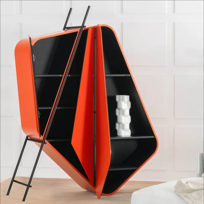 “Hidalgo by Driade modern Italian designer armchair with curved shell silhouette and bold sculptural form”