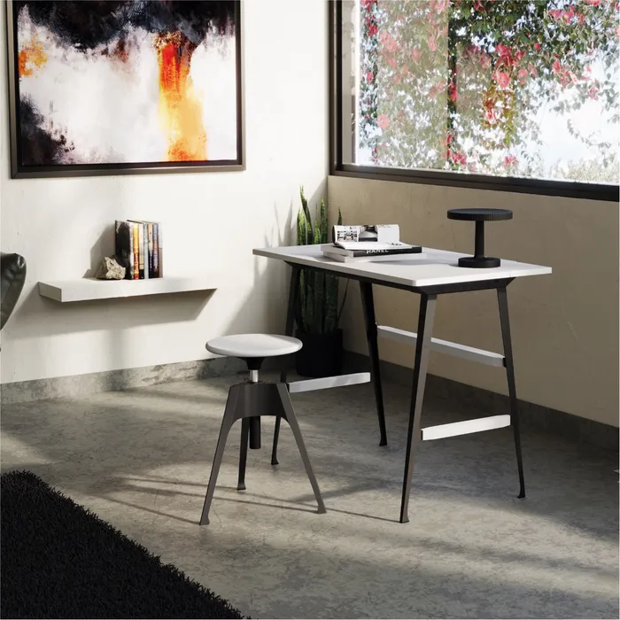 “Side view of PORTABLE ATELIER by Driade – contemporary mobile storage with clean lines and functional design”