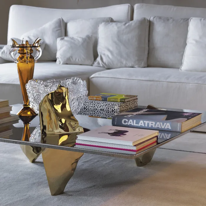“SERENO by Driade modern Italian sofa – sculptural silhouette with plush cushions and elegant contemporary design”