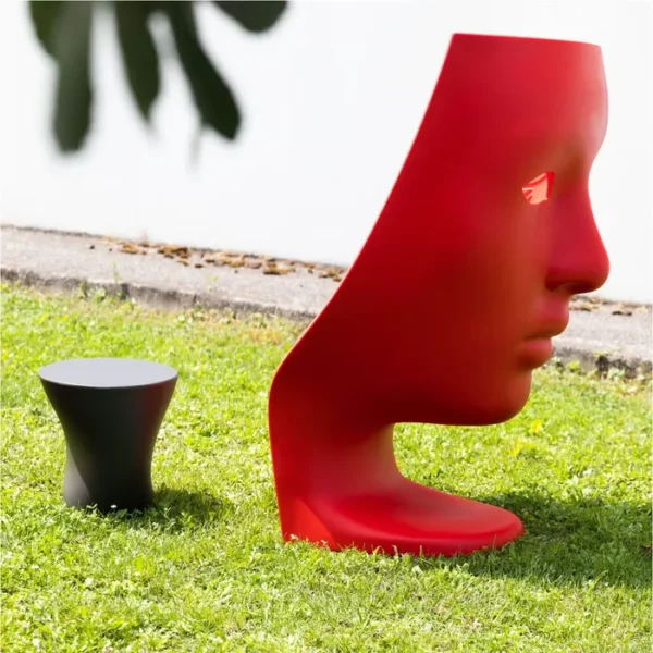 “Close-up of TOKYO-POP by Driade – innovative Italian design chair for indoor or outdoor use with smooth matte finish”