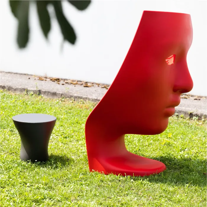 “Close-up of TOKYO-POP by Driade – innovative Italian design chair for indoor or outdoor use with smooth matte finish”