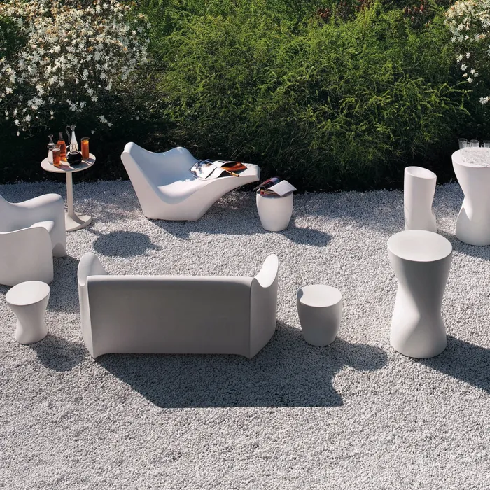 “TOKYO-POP by Driade modern Italian designer chair – futuristic sculptural seating with sleek white silhouette”