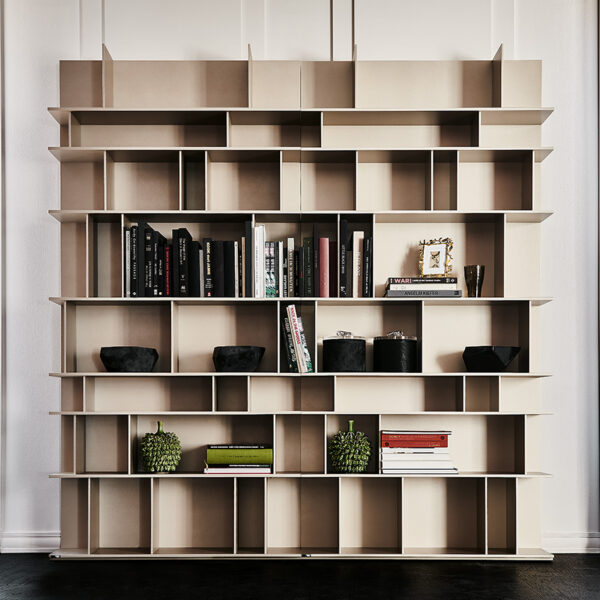 “WALLY by Cattelan Italia – modern Italian wall-mounted bookcase with geometric open shelving and minimalist style”