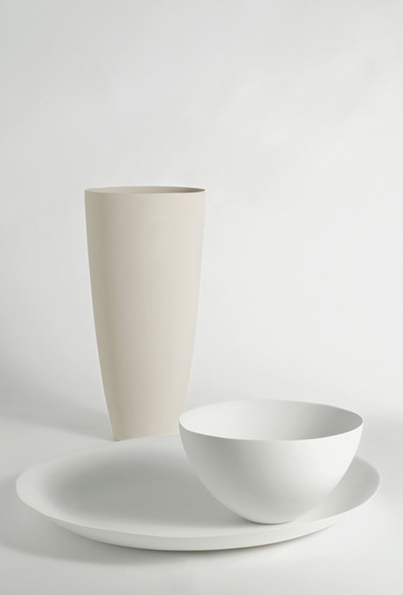 Half Egg / Dish / Did Great by Kose modern ceramic art piece in Royal Oak, Michigan showroom