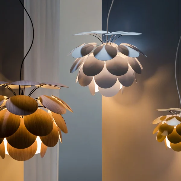 “Discocó by Marset decorative pendant lamp – lively dotted glass fixture for modern interiors”