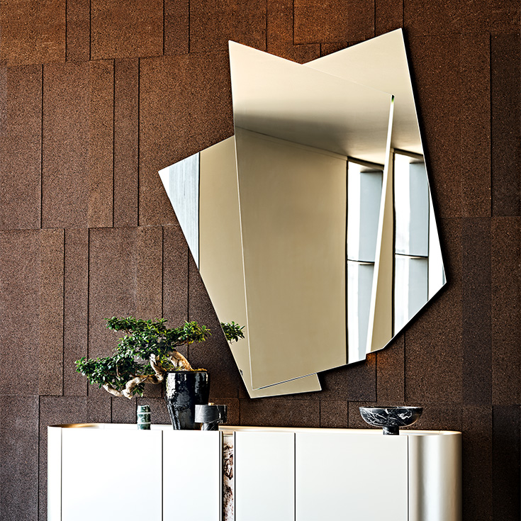 “Cattelan Italia RISIKO – designer buffet cabinet featuring geometric front panels and refined Italian craftsmanship”