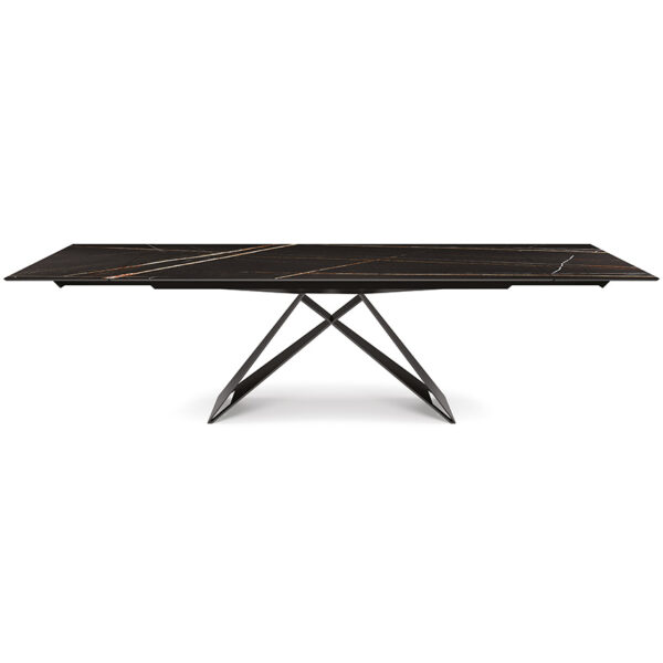 “PREMIER Keramik Drive by Cattelan Italia – modern extendable dining table with luxurious ceramic top and geometric steel base”