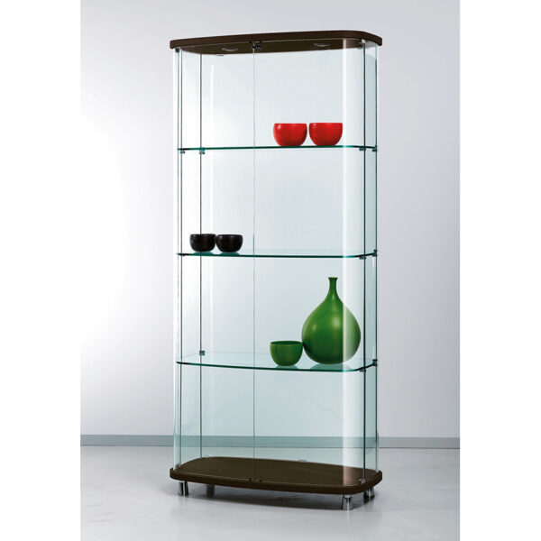 “Cattelan Italia CONCERTO – luxury showcase unit featuring internal LED lighting and glass shelving”