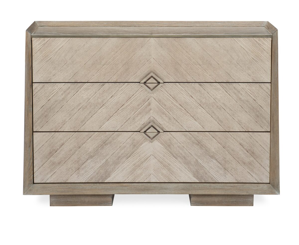 Contemporary A NATURAL bedroom chest by Caracole, showcasing a simple silhouette enhanced by beautiful Ash Driftwood and Silver Driftwood finishes.