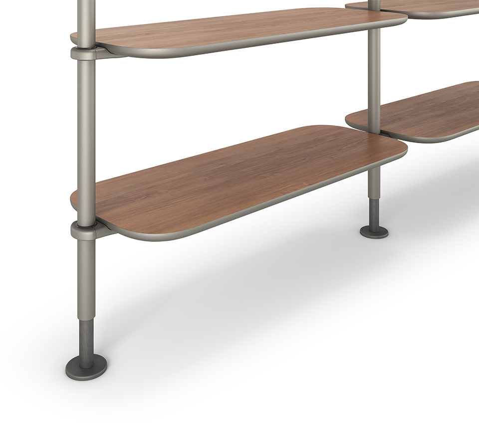 “HARBOUR by Cattelan Italia – modern Italian sideboard with curved wooden doors and sleek metal base”