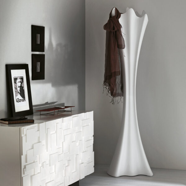 “SIPARIO by Cattelan Italia – modern Italian sideboard with textured wave-patterned doors and sleek lacquered finish”