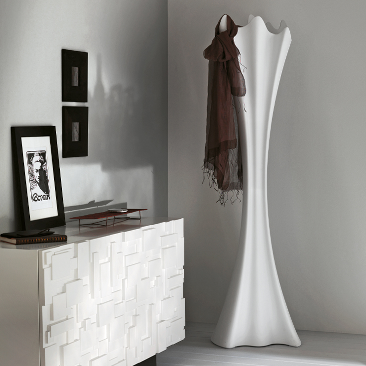 “SIPARIO by Cattelan Italia – modern Italian sideboard with textured wave-patterned doors and sleek lacquered finish”