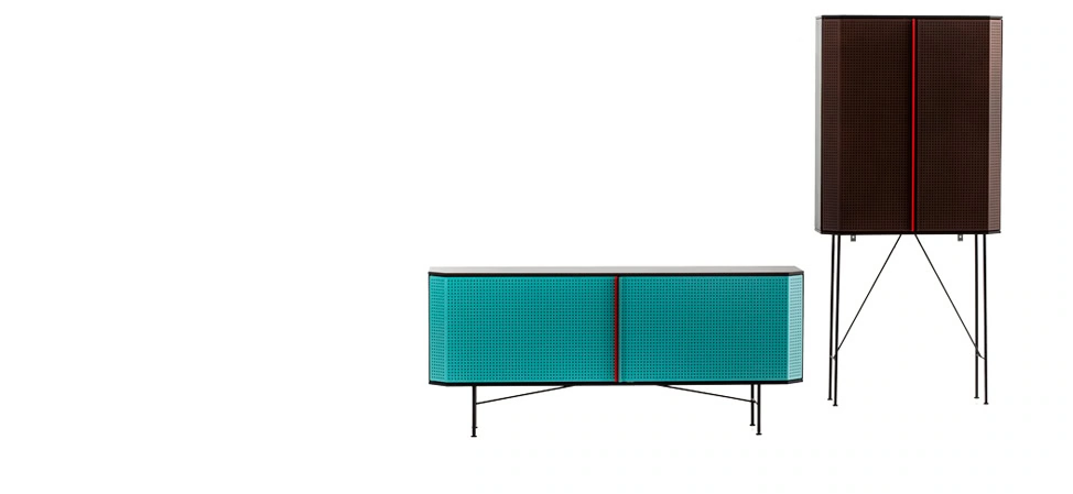 Perf by Moroso ambient shot in a Troy Michigan living room setup, emphasizing airy design and Italian craftsmanship