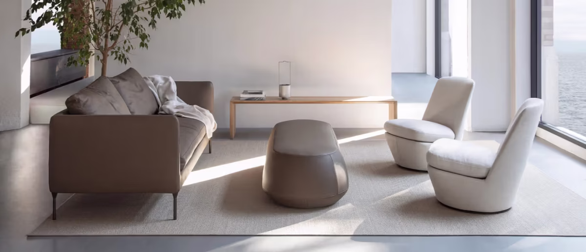 Pre by Bensen minimalist wooden dining table with natural finish