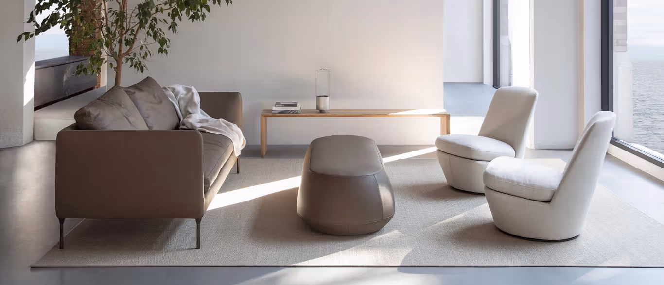 Pre by Bensen minimalist wooden dining table with natural finish