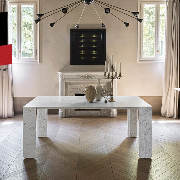 “Corinto by Pianca modern Italian dining table – sleek rectangular design with minimalist profile”