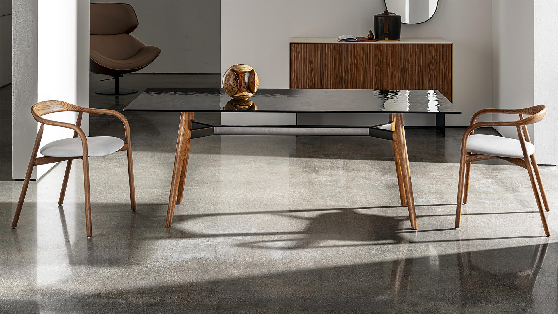 “Modern rectangular table – The New Lewood by Sovet featuring Italian craftsmanship and refined organic style”