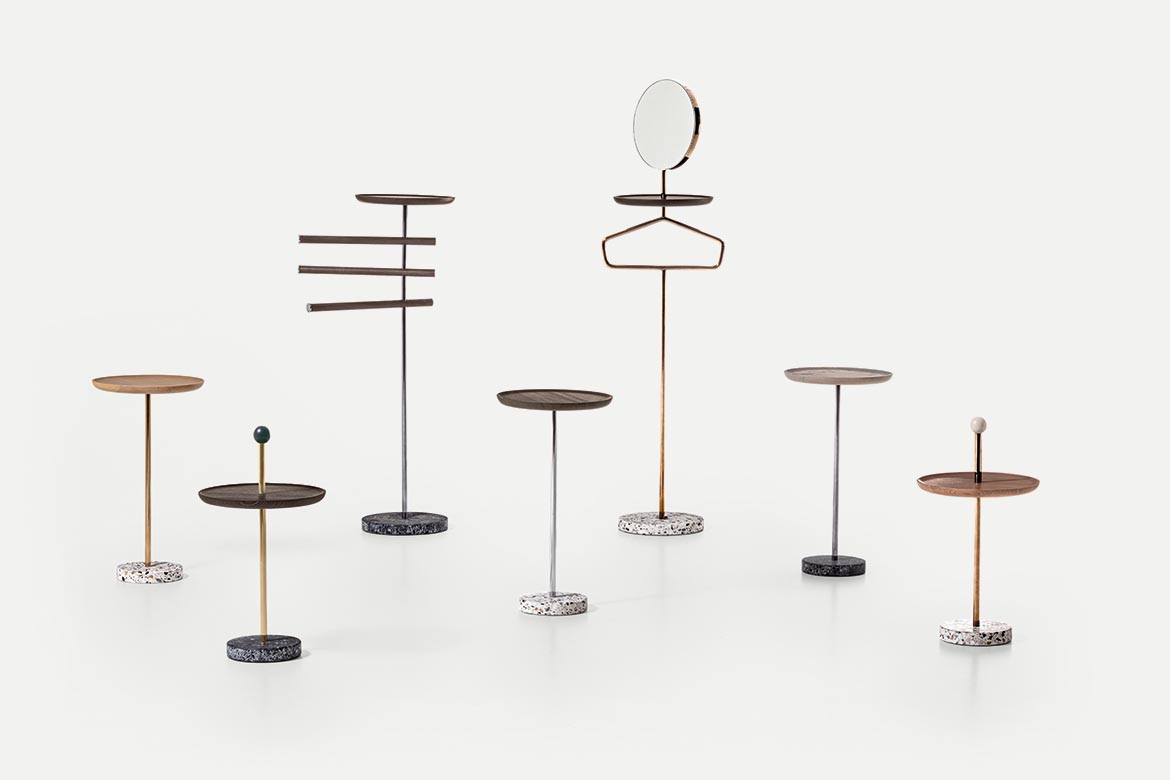 “Contralto with rods by Pianca – modern Italian console table with slim vertical rod detailing and minimalist design”