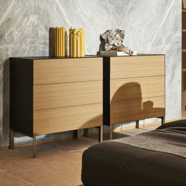 “Norma by Pianca modern Italian sideboard – clean-lined design with elegant vertical groove detailing”
