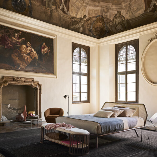 “Trama by Pianca modern Italian sideboard – elegant geometric front panels and minimalist silhouette”