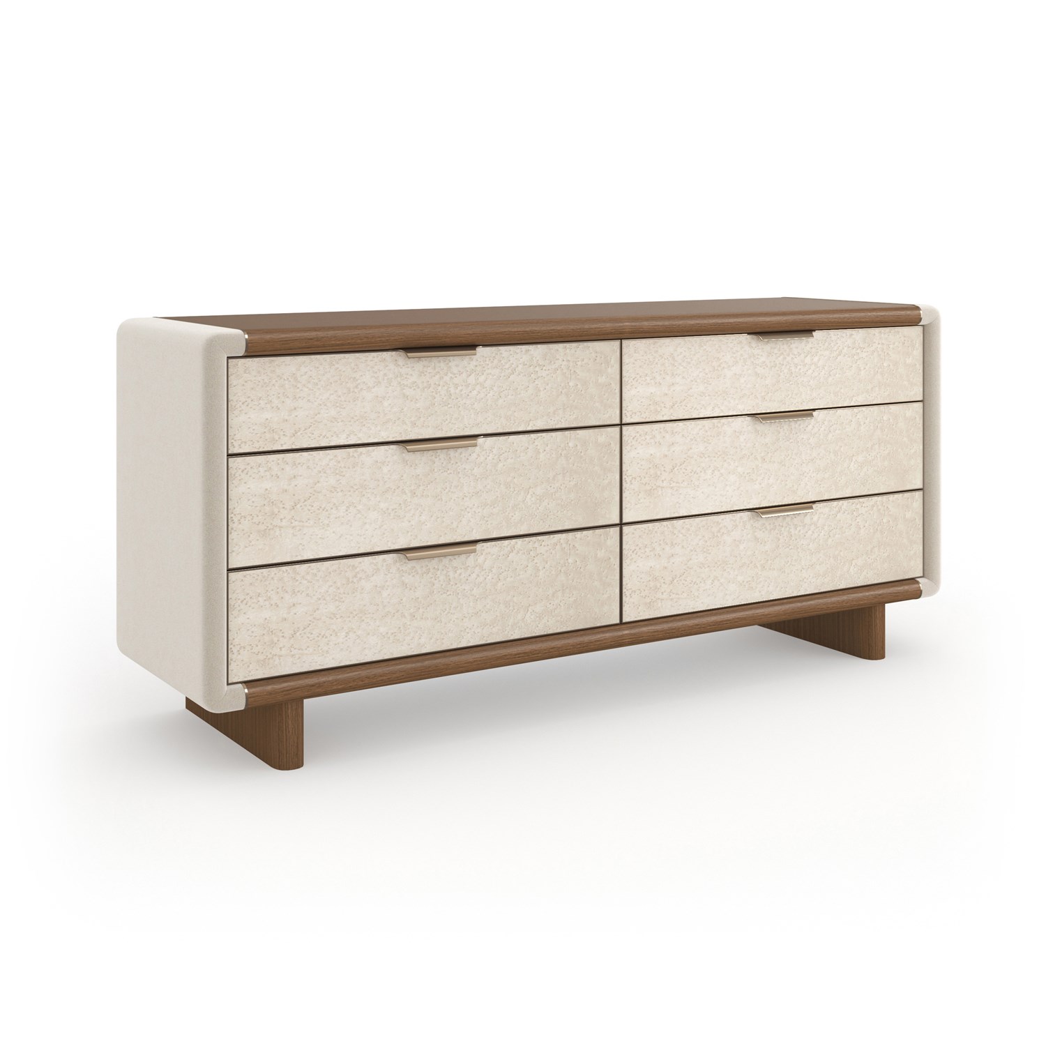 Caracole BOTERO Dresser, featuring a sleek, streamlined silhouette with multiple drawers, offering ample storage with understated elegance.