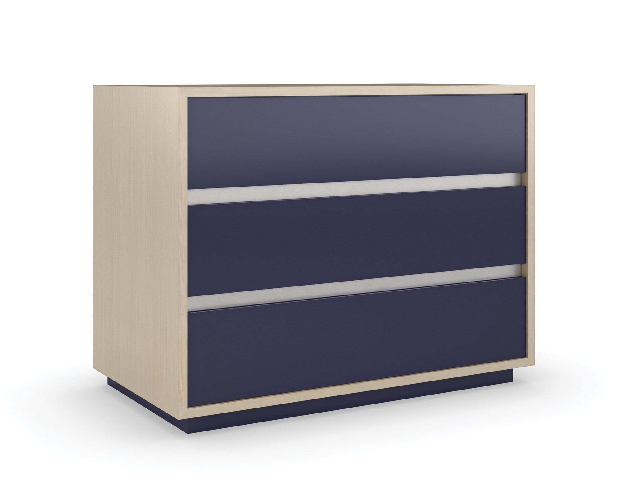 Contemporary large nightstand with a refined finish and ample storage, FROM VITA Large Nightstand by Caracole.