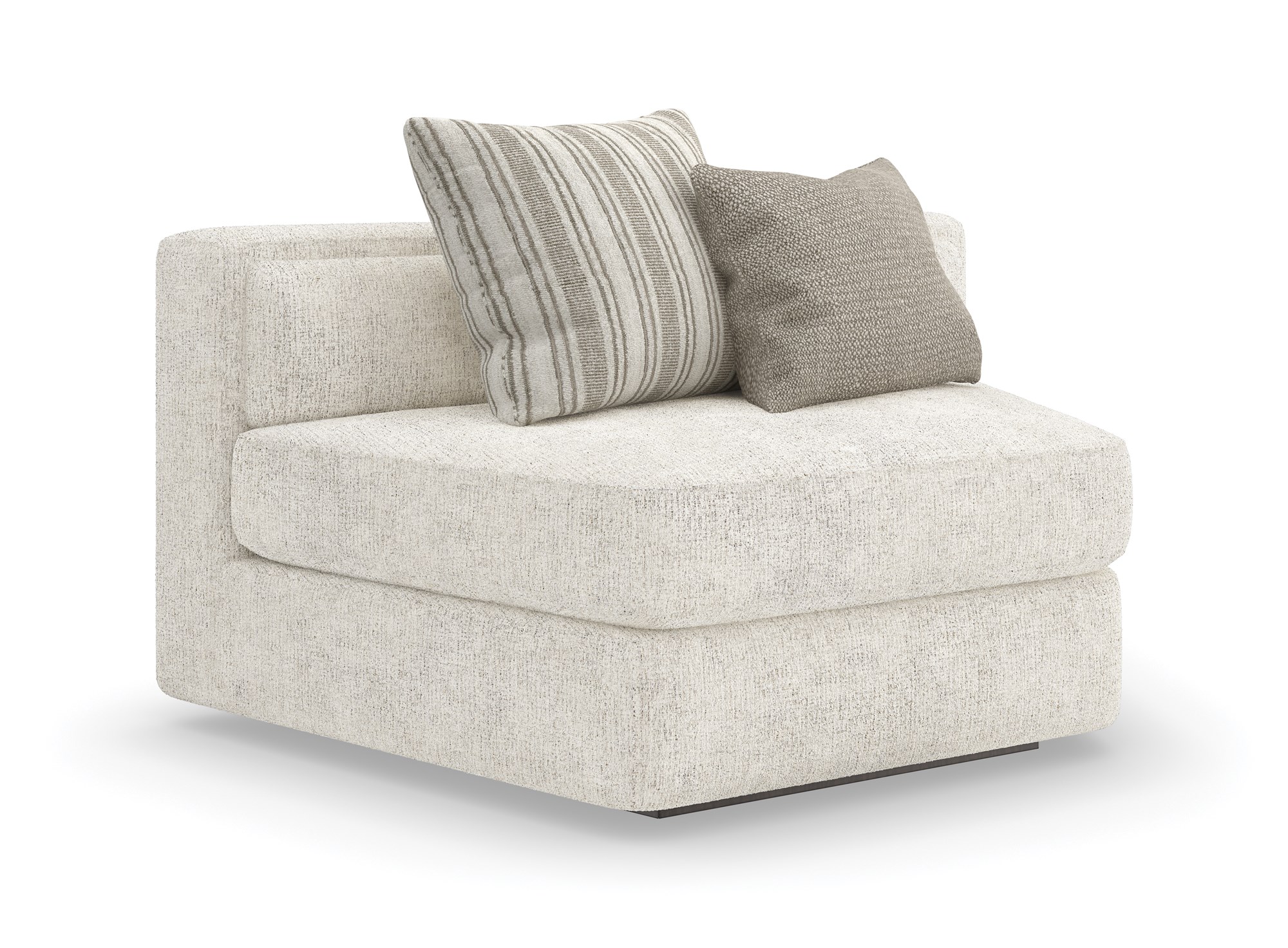 The Unity Wedge by Caracole (model M140-022-WE1-A) is a refined modular piece from Caracole's Modern Principles collection. It embodies a modern European aesthetic, characterized by clean lines, organic tones, and a harmonious blend of textures.