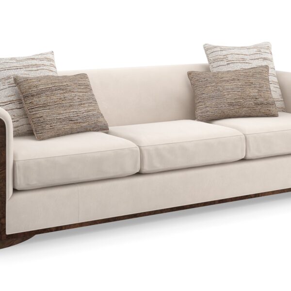 "Elegant and sophisticated Dimitri Sofa by Caracole, featuring plush upholstery and sleek design for a luxurious and comfortable addition to any room."