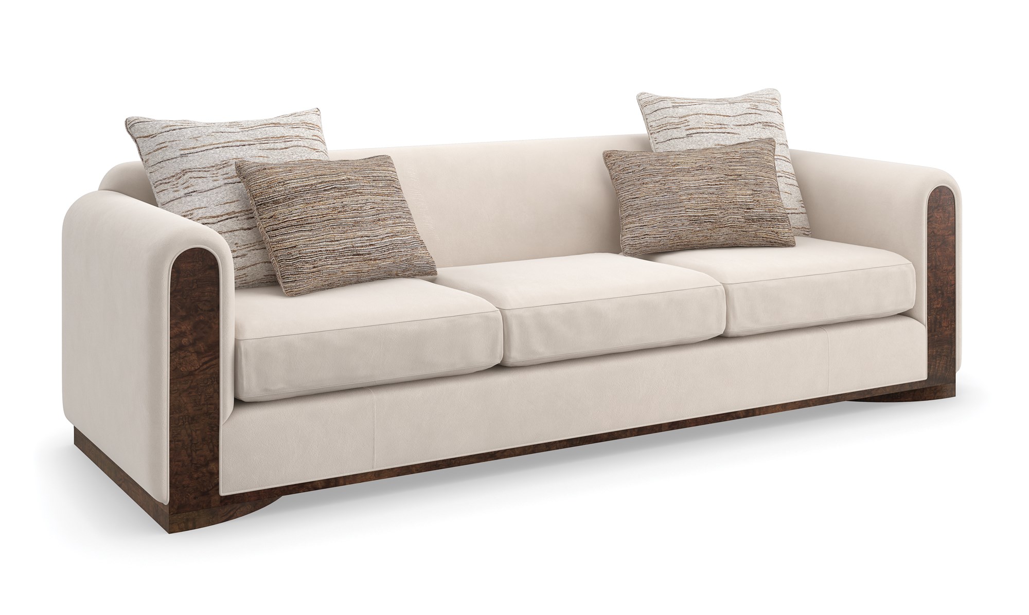 "Elegant and sophisticated Dimitri Sofa by Caracole, featuring plush upholstery and sleek design for a luxurious and comfortable addition to any room."
