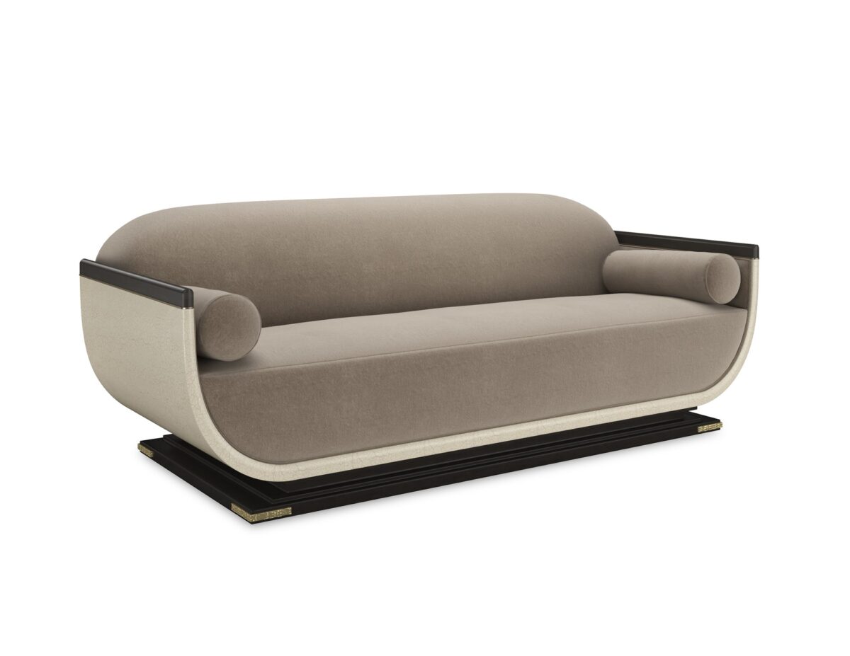 "Elegant Helena Sofa by Caracole, featuring refined lines, plush upholstery, and a modern design that adds sophistication and comfort to any room."