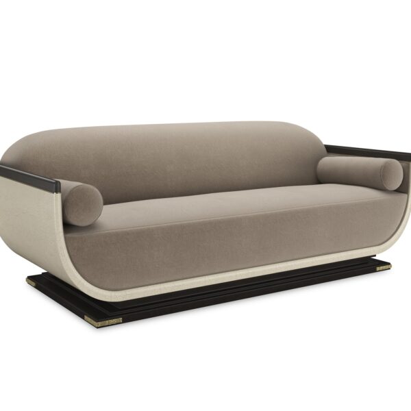 "Elegant Helena Sofa by Caracole, featuring refined lines, plush upholstery, and a modern design that adds sophistication and comfort to any room."