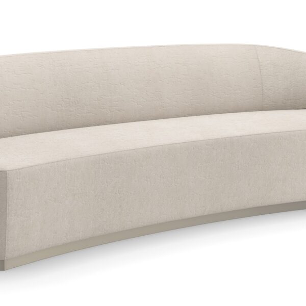 "Elegant and refined Olympia Sofa by Caracole, featuring plush upholstery and a contemporary design that adds timeless sophistication and comfort to any space."