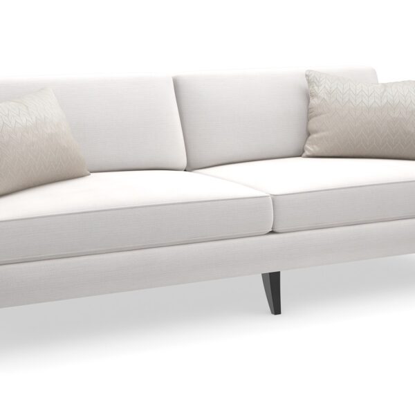 "Elegant and refined Pitch Perfect Sofa by Caracole, featuring sleek lines, plush cushions, and a modern design that enhances any contemporary living space."
