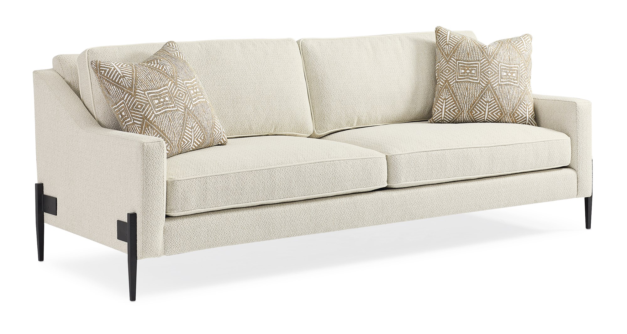 "Modern and stylish Remix Sofa by Caracole, featuring a sleek design with luxurious upholstery and clean lines for a sophisticated and comfortable living space."