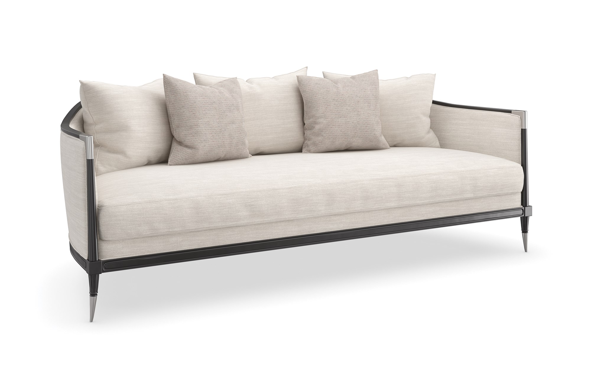 "Chic and bold Splash of Flash Sofa by Caracole, featuring eye-catching design elements and luxurious upholstery to make a stylish statement in any modern space."