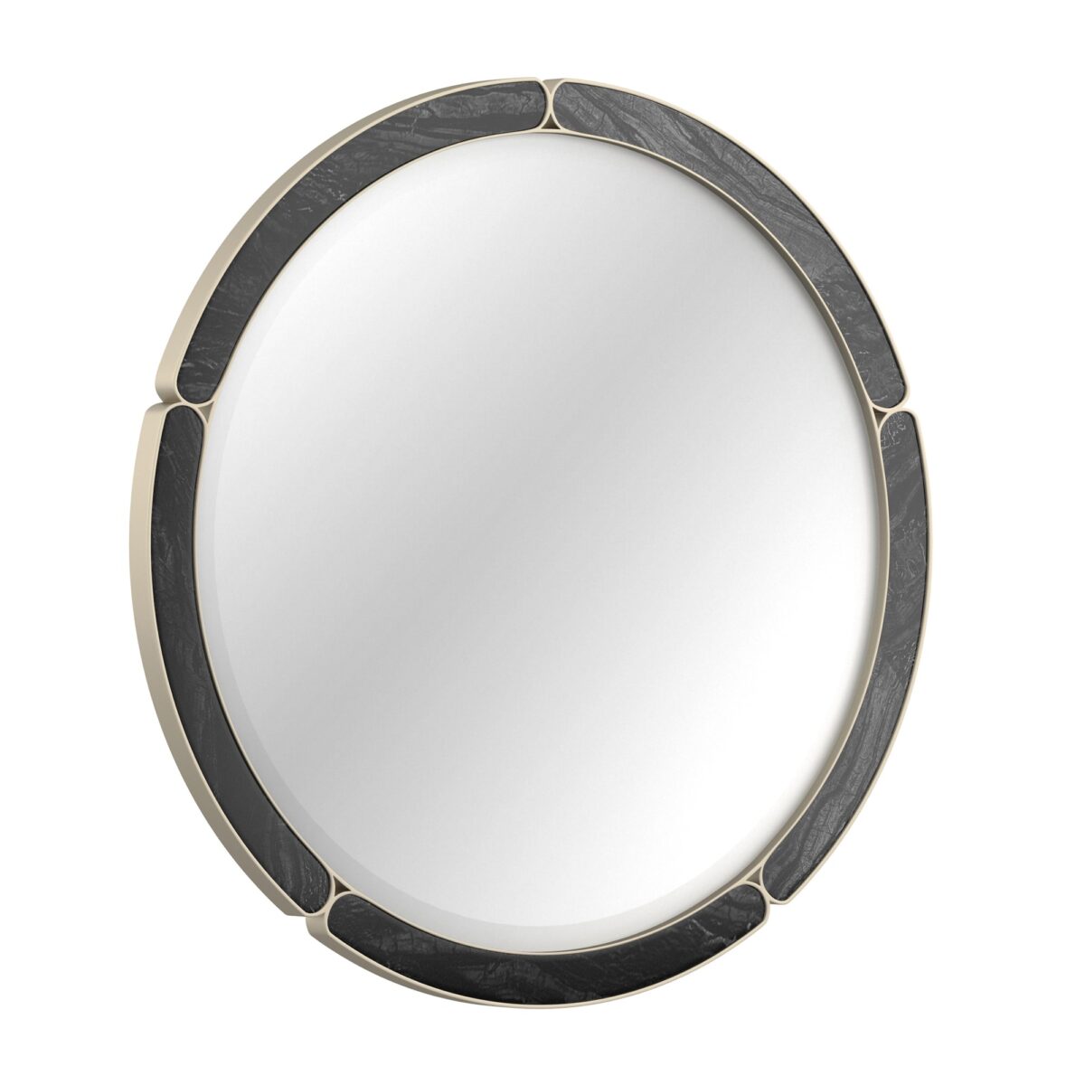 "Stylish and refined Cabochon Mirror by Caracole, featuring an elegant design with intricate detailing that enhances any modern or classic interior."