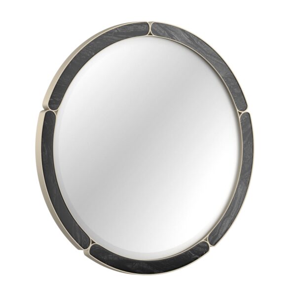 "Stylish and refined Cabochon Mirror by Caracole, featuring an elegant design with intricate detailing that enhances any modern or classic interior."