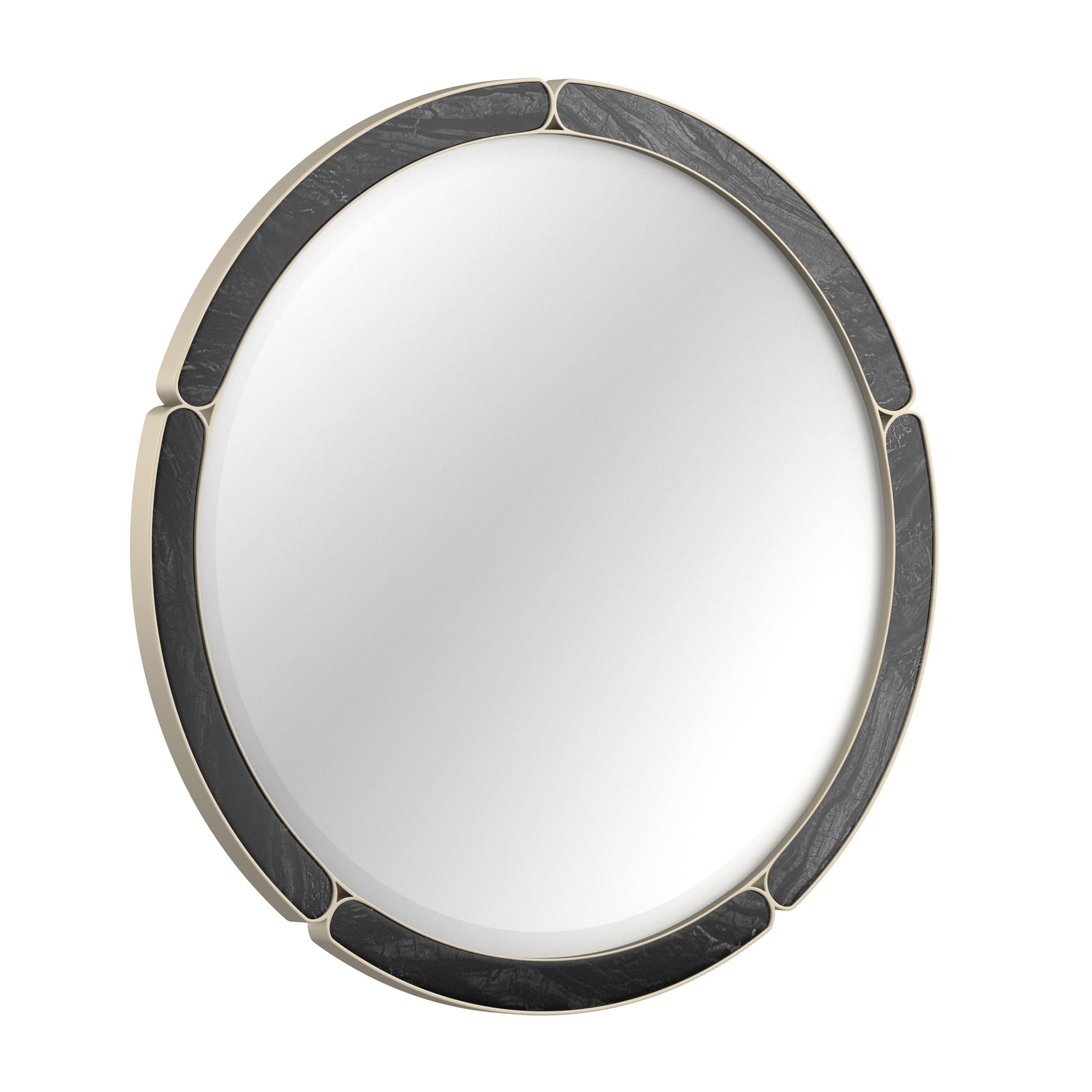 "Stylish and refined Cabochon Mirror by Caracole, featuring an elegant design with intricate detailing that enhances any modern or classic interior."