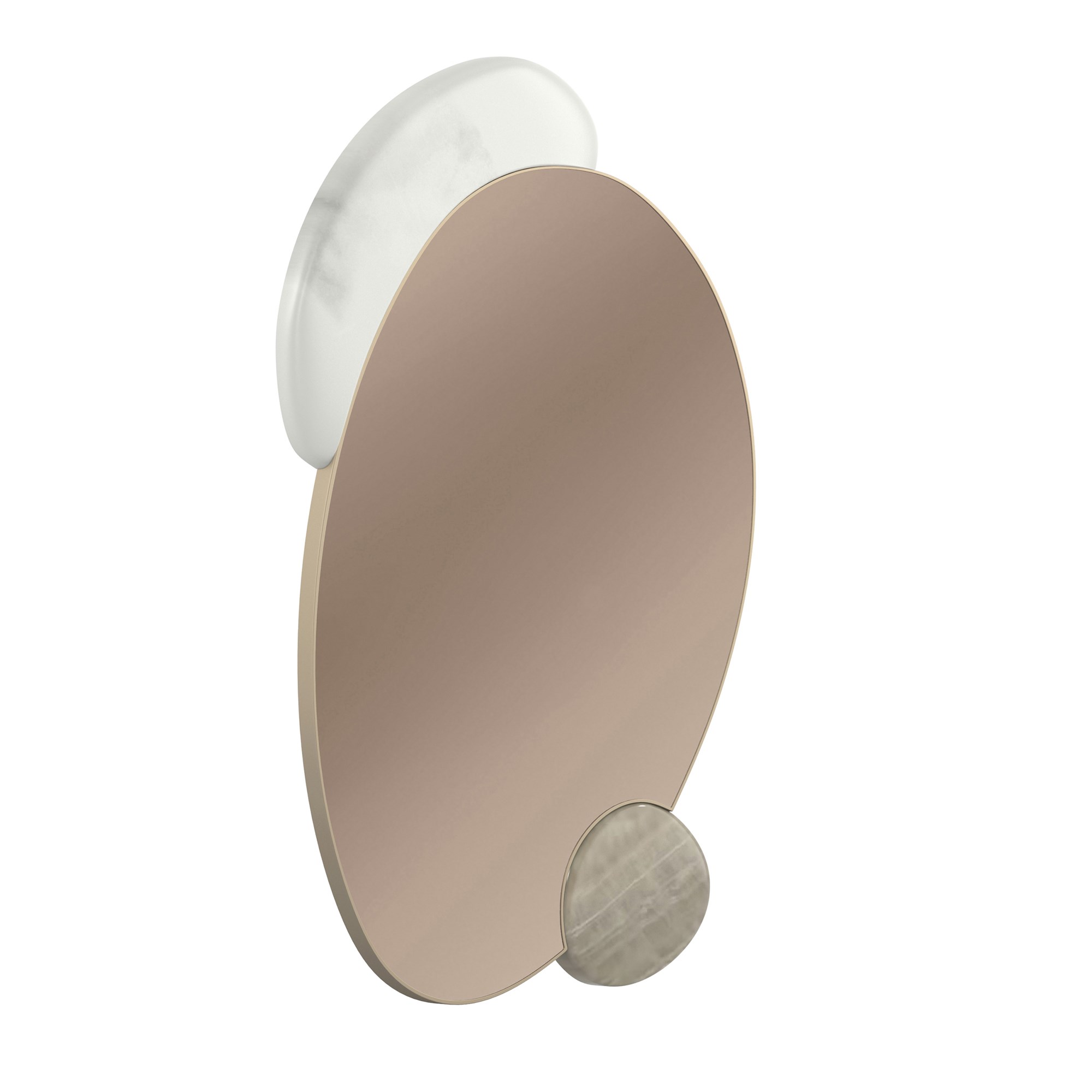 "Sophisticated Echo Mirror by Caracole, featuring a sleek, modern design with polished finishes that create a striking focal point in any living space."