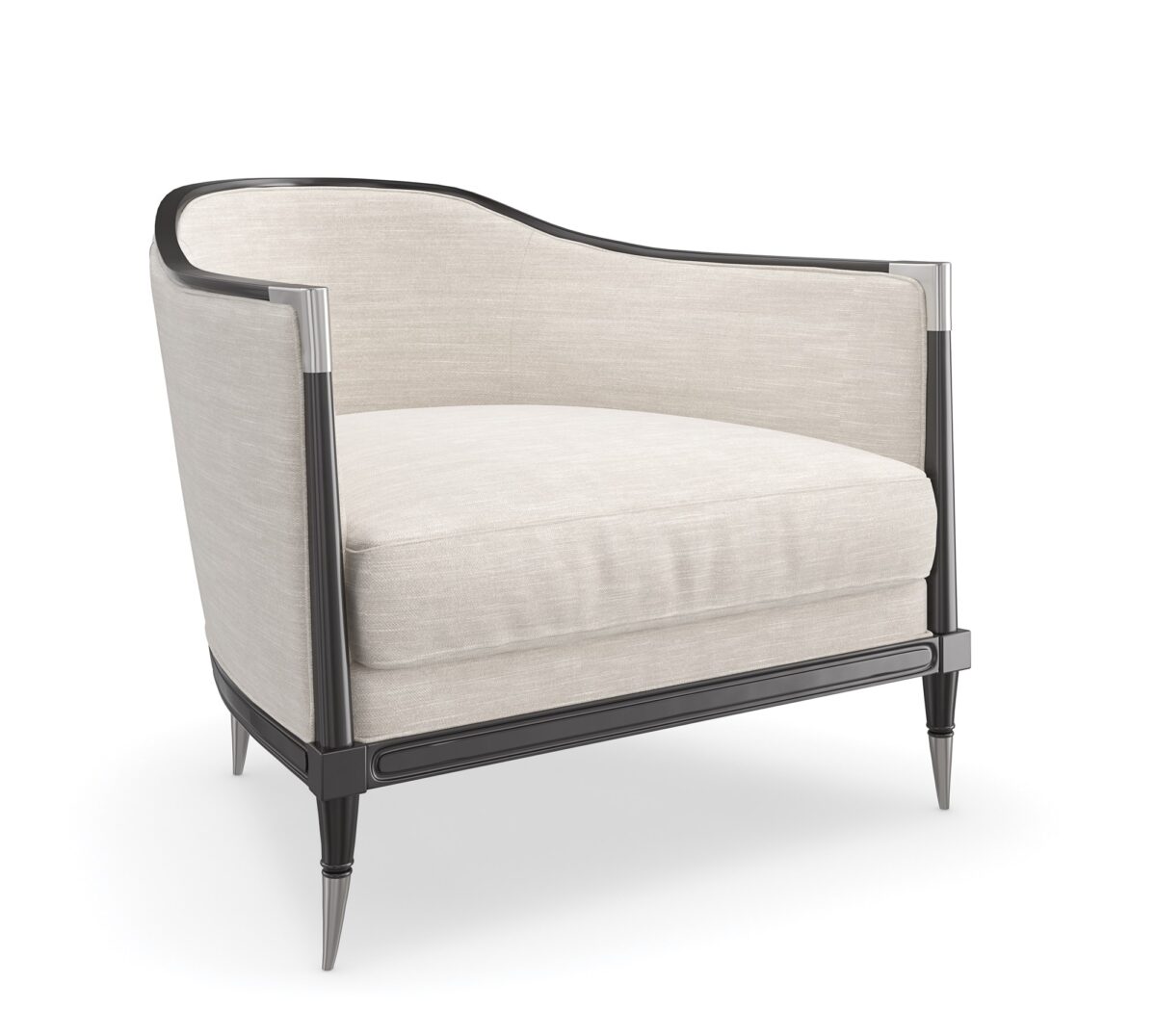 "Chic and bold Splash of Flash Chair by Caracole, featuring a striking design with luxurious upholstery and modern details that make a sophisticated statement in any space."