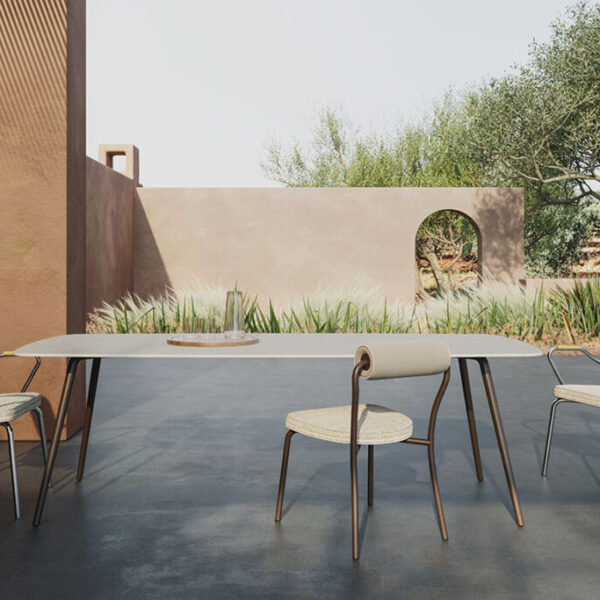 “Levante Out outdoor lounge set by Pianca – elegant modern furniture with minimalist aesthetic”