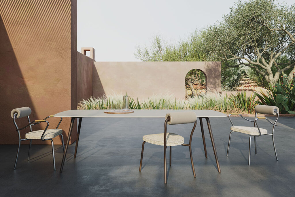 “Levante Out outdoor lounge set by Pianca – elegant modern furniture with minimalist aesthetic”