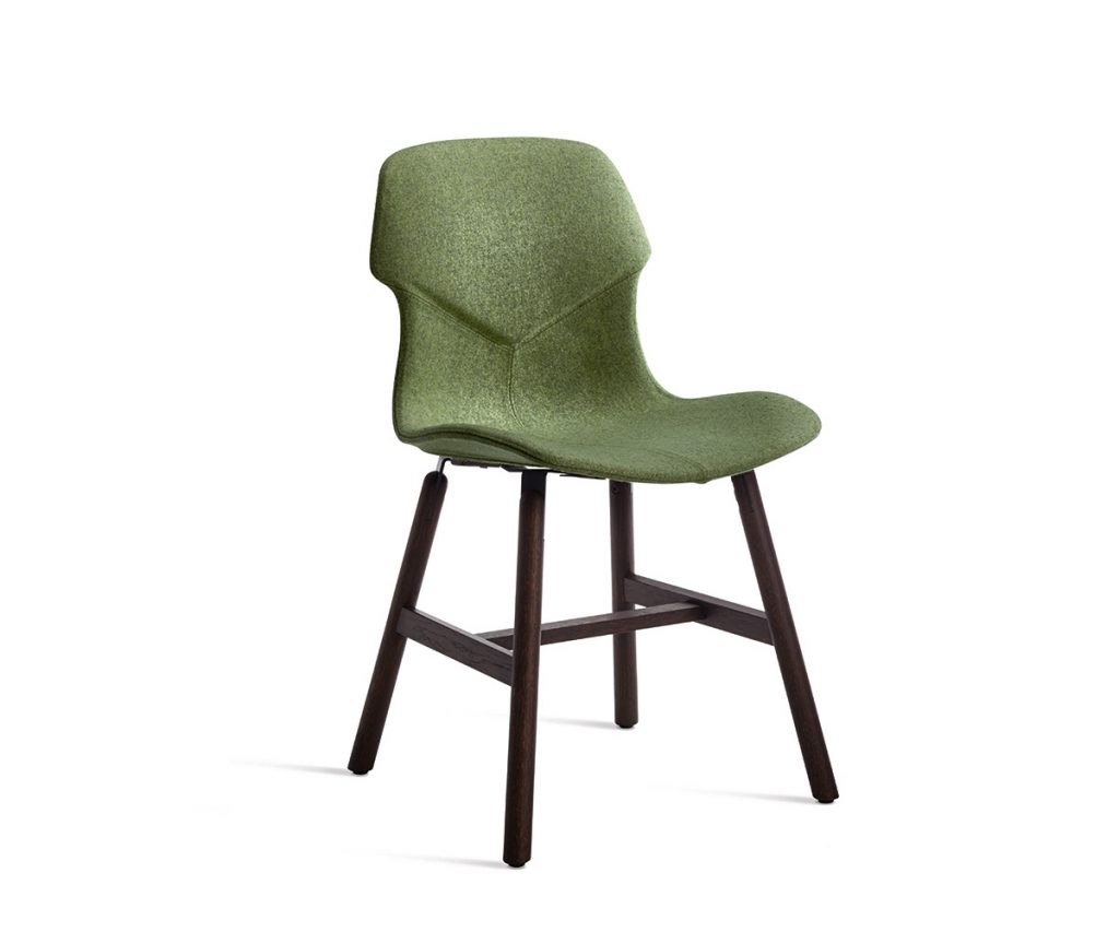 Stereo Wood Totally Upholstered Chair by Casamania & Horm – Modern Design with Natural Oak Legs